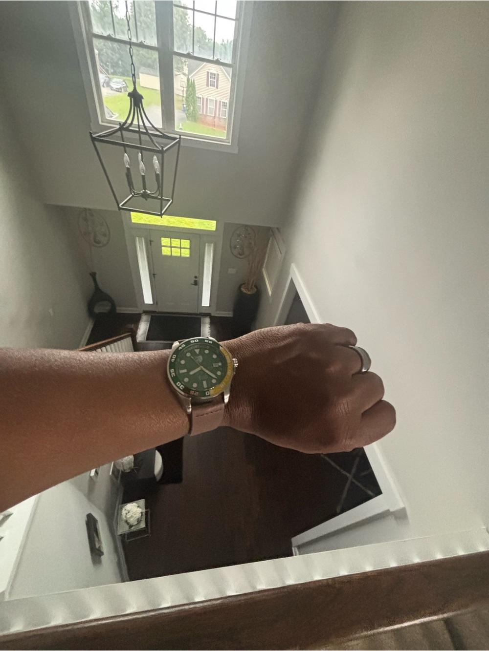 Three Leagues Artillery Leather-Band Watch with Date